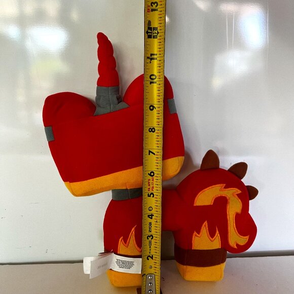 Red Angry Kitty Plush 12.5" The Lego Movie 2 Red Yellow Cat 2018 Manhattan Toy - Picture 5 of 16